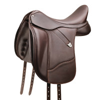 Selle dressage Bates Plus cuir Luxe Castaño