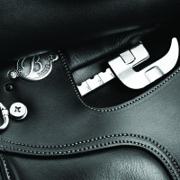 Selle dressage Bates Poney Negro Selle dressage Bates Poney Negro