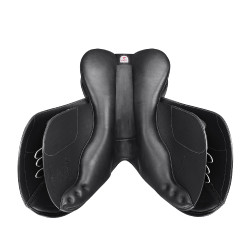 Selle Bates Caprilli Close Contact+ avec quartier avancé cuir Luxe Negro