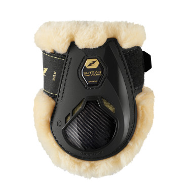 Protectores de menudillo de borreguillo Zandona Elite Air Sensitive+ para caballos jóvenes Negro
