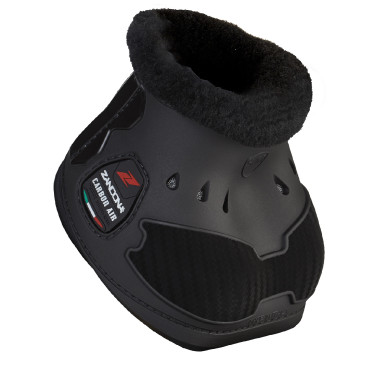 Protectores de menudillo Zandona Carbon Air con Velcro Edición negra Negro