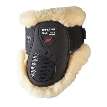 Gamaschen mit Lammfell Zandona Carbon Air Sensitive+ für junge Pferde Edición negra Negro