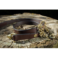 Longe de presentación de cuero HFI Castaño Marrón