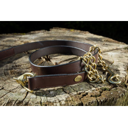 Longe de presentación de cuero HFI Castaño Marrón