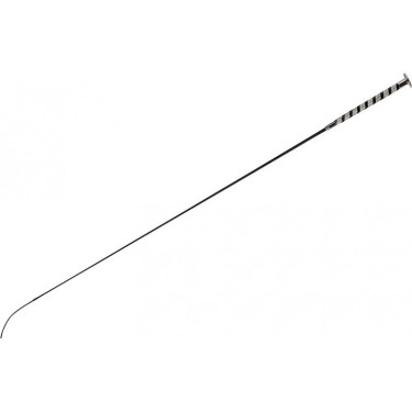 Fusta de doma Whip & Go Diamond con empuñadura de nailon Negro