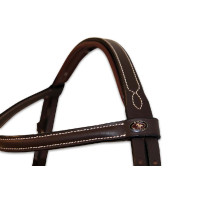 Brida Fancy HFI muserola mexicana Castaño Marrón