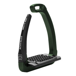Étriers de sécurité Acavallo Rel-X 180 branche amovible Caza verde