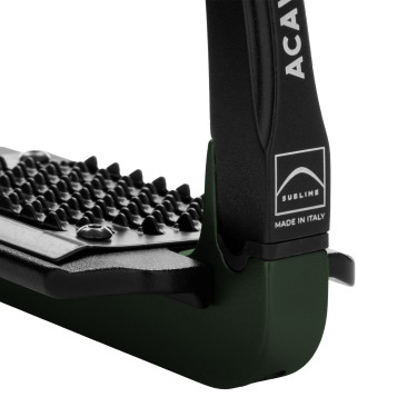 Étriers de sécurité Acavallo Rel-X 180 branche amovible Caza verde
