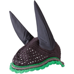 Imperial Riding Italy Deluxe Mosca Sombrero Gris / verde neón