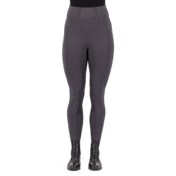 Leggings de equitación HV Polo Luci FullGrip Antracita Gris