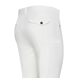 Pantalón de montar hombre Euro-Star Camillo FullGrip Blanco