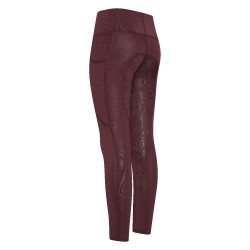 Leggings de equitación para niños Euro-Star Dietse FullGrip Ciruela