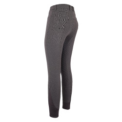 Pantalón de montar Euro-Star Evita FullGrip Perla ahumada Gris