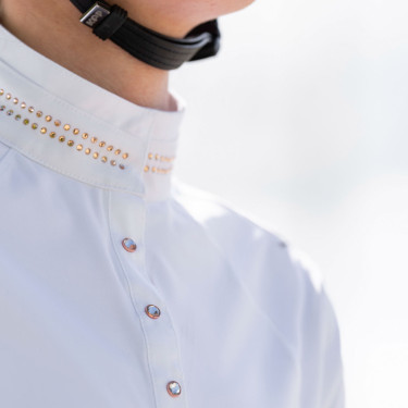Polo de concurso Euro-Star Estrella Blanco óptico