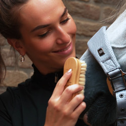 Cepillo para cabeza Imperial Riding Natural HV Polo Natural Marrón