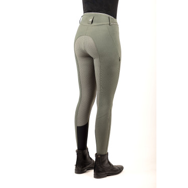 Pantalón Euro-Star Equitation Queen Diamond FullGrip Gris castor