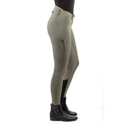 Pantalón Euro-Star Equitation Queen Diamond FullGrip Gris castor