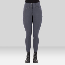 Pantalón de equitación Euro-Star Aurelia Grip Connect Full Imán Gris