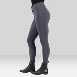Pantalón de equitación Euro-Star Aurelia Grip Connect Full Imán Gris