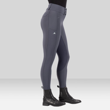 Pantalón de equitación Euro-Star Aurelia Grip Connect Full Imán Gris
