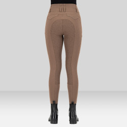 Pantalón de equitación Euro-Star Aurelia Grip Connect Full Caramelo Marrón