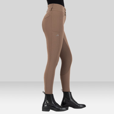 Pantalón de equitación Euro-Star Aurelia Grip Connect Full Caramelo Marrón