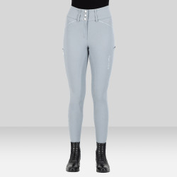 Pantalón de equitación Euro-Star Aurelia Grip Connect Full Nube Blanco