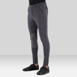 Pantalón de equitación Euro-star Gabriel Grip Connect Knee Gris imán