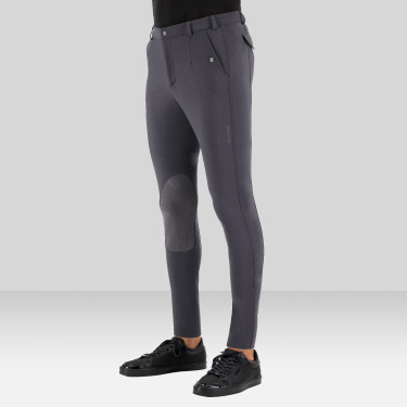 Pantalón de equitación Euro-star Gabriel Grip Connect Knee Gris imán
