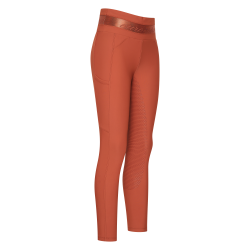 Leggings de equitación Euro-Star Impress FullGrip Cinna oscuro Naranja