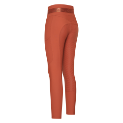 Leggings de equitación Euro-Star Impress FullGrip Cinna oscuro Naranja