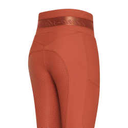 Leggings de equitación Euro-Star Impress FullGrip Cinna oscuro Naranja