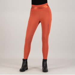 Leggings de equitación Euro-Star Impress FullGrip Cinna oscuro Naranja