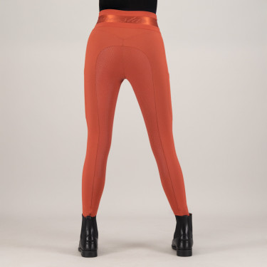 Leggings de equitación Euro-Star Impress FullGrip Cinna oscuro Naranja