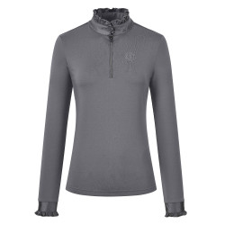 Top Imperial Riding Anna de manga larga Tornado Beige