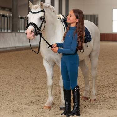 Legging de equitación Imperial Riding Tessy FullGrip KIDS Zafiro Azul