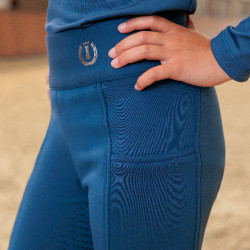 Legging de equitación Imperial Riding Tessy FullGrip KIDS Zafiro Azul