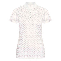 Polo con cuello Imperial Riding Roxy AOP Blanc - Rose Blanco