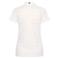 Polo con cuello Imperial Riding Roxy AOP Blanc - Rose Blanco