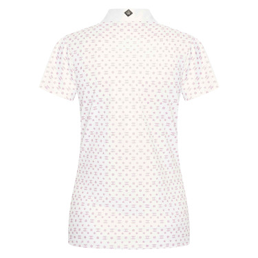 Polo con cuello Imperial Riding Roxy AOP Blanc - Rose Blanco