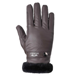Guantes HV Polo Granate Piedra Gris