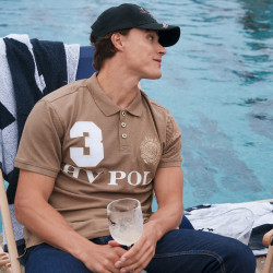 Polo Favoritos Polo M. EQ HV Paja Marrón