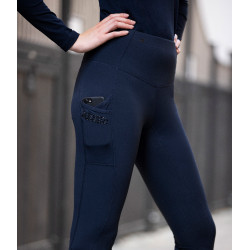 Leggings de equitación Euro-Star Breez Fashion FullGrip para mujer Marino Azul marino