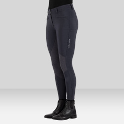 Pantalón de equitación Euro-Star Arista Connect Full Grip para mujer Imán Gris