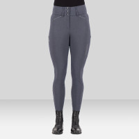 Pantalón de equitación Euro-Star Aurelia Connect Grip rodillas mujer Imán Gris