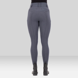 Pantalón de equitación Euro-Star Aurelia Connect Grip rodillas mujer Imán Gris