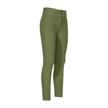 Pantalón de equitación Euro-Star Aurelia Therma Connect Full Grip para mujer Oliva Verde