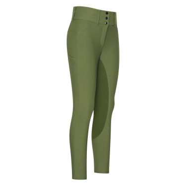 Pantalón de equitación Euro-Star Aurelia Therma Connect Full Grip para mujer Oliva Verde