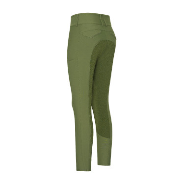 Pantalón de equitación Euro-Star Aurelia Therma Connect Full Grip para mujer Oliva Verde