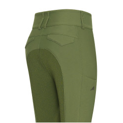Pantalón de equitación Euro-Star Aurelia Therma Connect Full Grip para mujer Oliva Verde